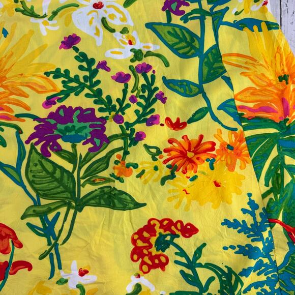 Jams World Florest Yellow Paca Palomorca Hawaiian Maxi Dress W383 Size Large - Picture 12 of 14